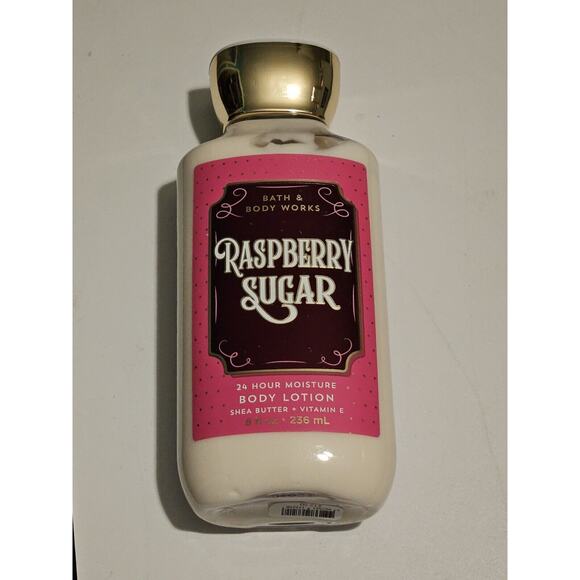 Bath & Body Works Raspberry Sugar 24hr Moisture‎ Shea Lotion 8oz - Picture 1 of 5